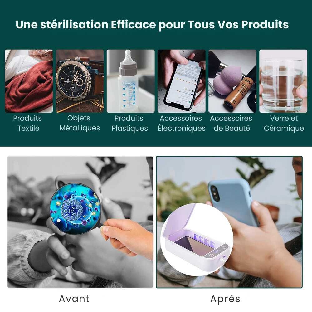 Stérilisateur UV pour smartphone & accessoires – Image 10
