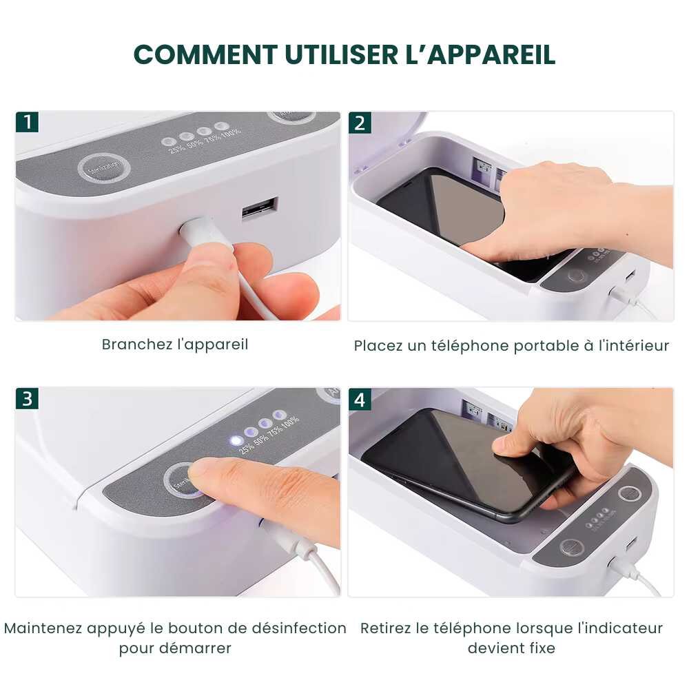 Stérilisateur UV pour smartphone & accessoires – Image 5