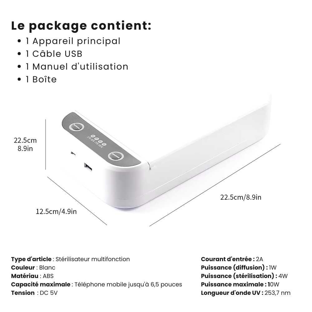 Stérilisateur UV pour smartphone & accessoires – Image 6